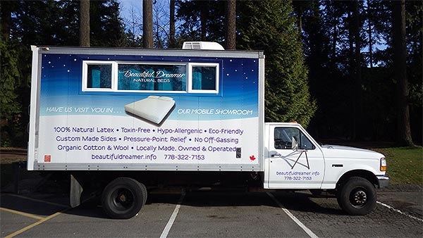 Beautiful Dreamer Natural Beds Mobile Showroom