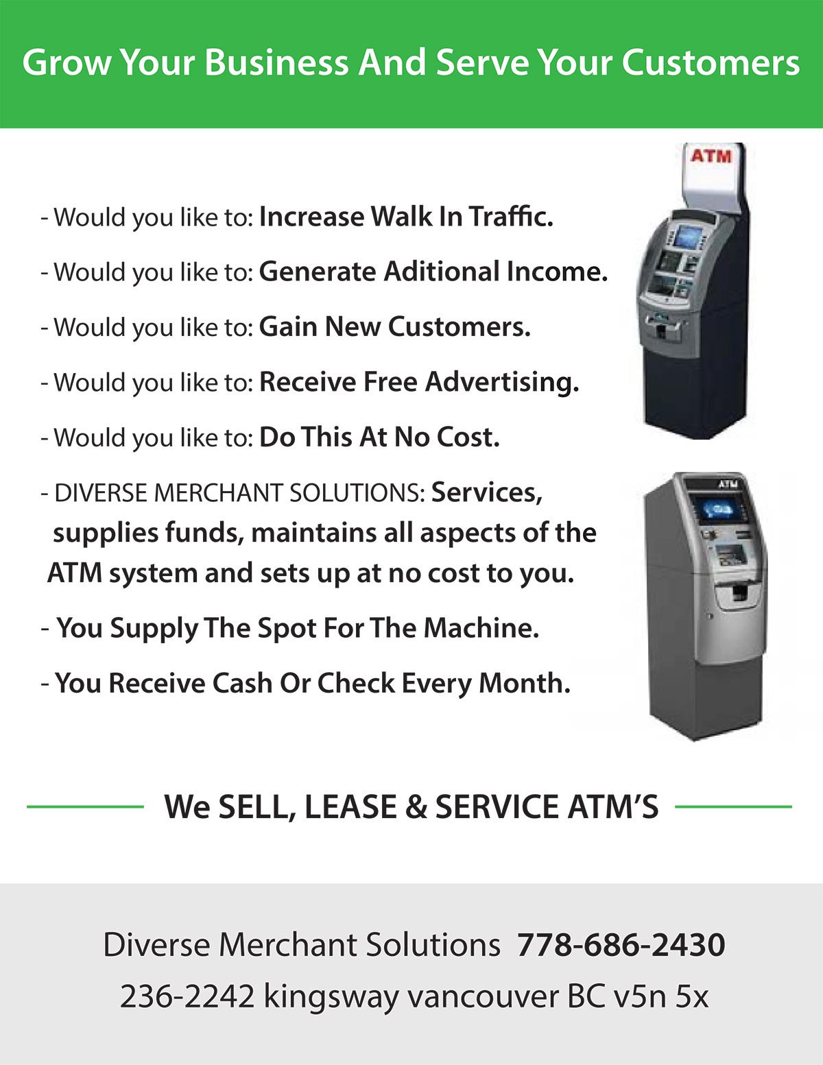atm promo